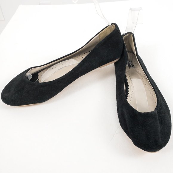 BDG UO 8/9 Black Suede Leather Flats NWOT - Picture 1 of 10